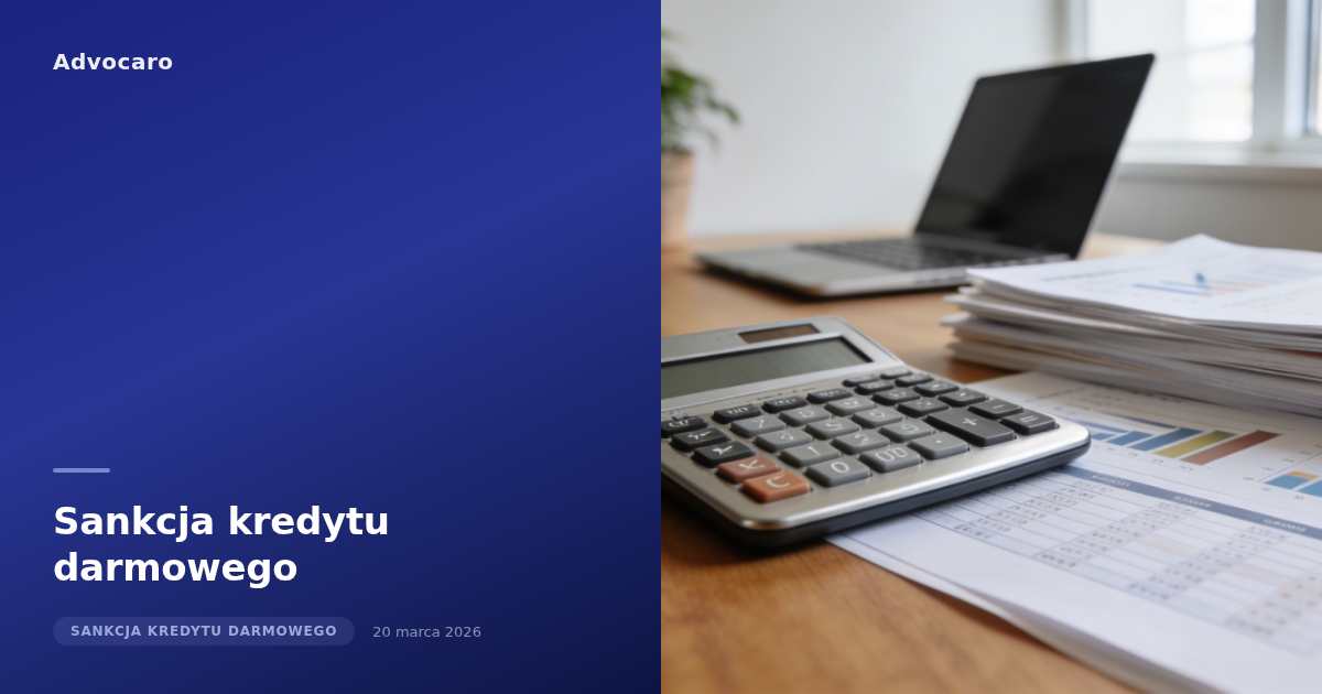 Sankcja kredytu darmowego