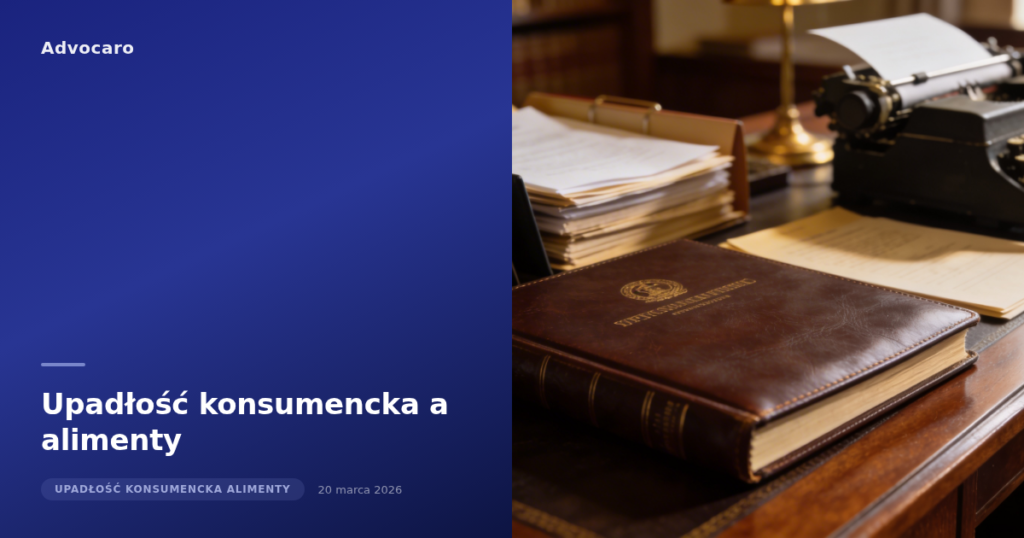 Upadłość konsumencka a alimenty