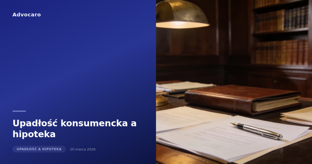 Upadłość konsumencka a hipoteka