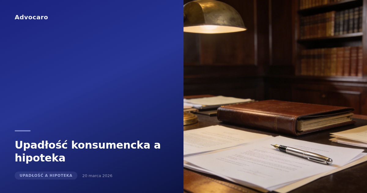 Upadłość konsumencka a hipoteka